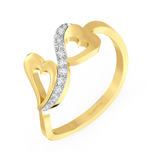 Infinity Heart Diamond Ring