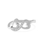 Infinity Heart Diamond Ring