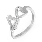 Infinity Heart Diamond Ring