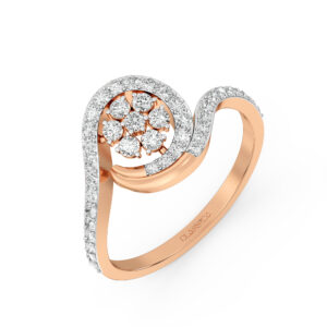 Chic Spiral DiamondRing - Bold Yet Elegant