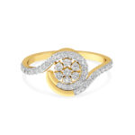 Chic Spiral DiamondRing - Bold Yet Elegant