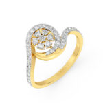 Chic Spiral DiamondRing - Bold Yet Elegant