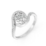 Chic Spiral DiamondRing - Bold Yet Elegant