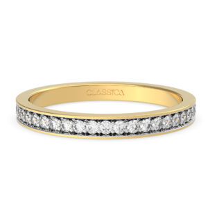 Minimalist Band With Nonstop Diamond Shine