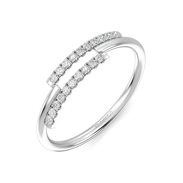 Contemporary Split Band Ring
