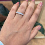 Rose Gold Finish With Eternity Band With  CZ