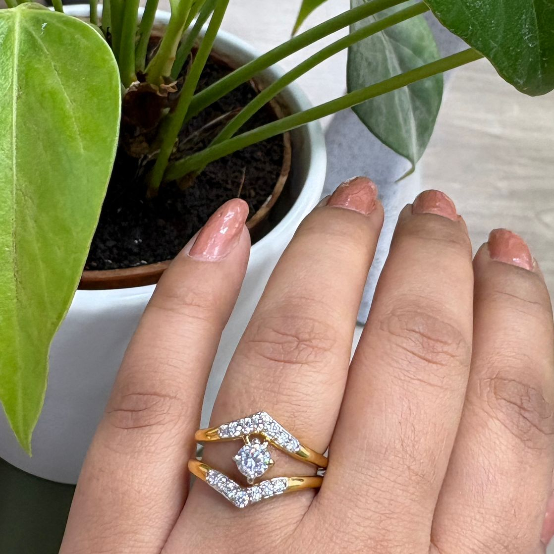 Classic Silver Ring With Modern Twist Design