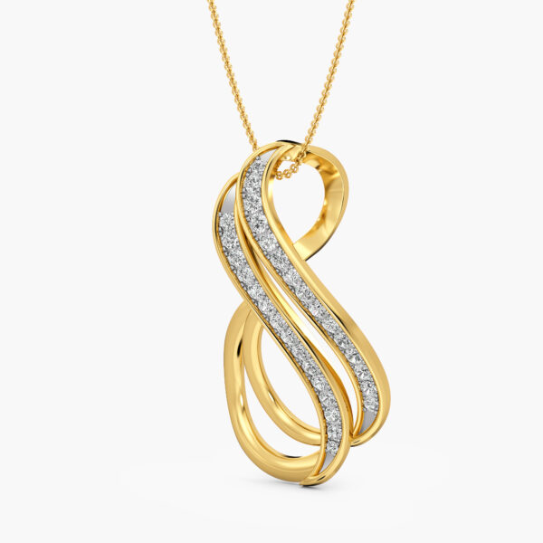 Eterna Diamond Swirl Pendant