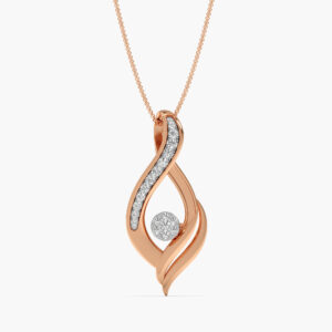 Radiant flame diamond Pendant.