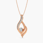 Radiant flame diamond Pendant.
