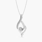 Radiant flame diamond Pendant.