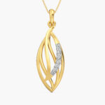 Radiant Swirl Diamond Pendant for Women
