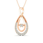 Gold Teardrop Infinity Diamond Pendant Gold Teardrop Infinity Diamond Pendant