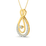 Gold Teardrop Infinity Diamond Pendant Gold Teardrop Infinity Diamond Pendant