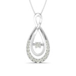 Gold Teardrop Infinity Diamond Pendant Gold Teardrop Infinity Diamond Pendant