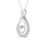 Gold Teardrop Infinity Diamond Pendant Gold Teardrop Infinity Diamond Pendant