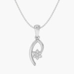 Floral Diamond Gold Pendant For Pendant