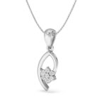 Floral Diamond Gold Pendant For Pendant