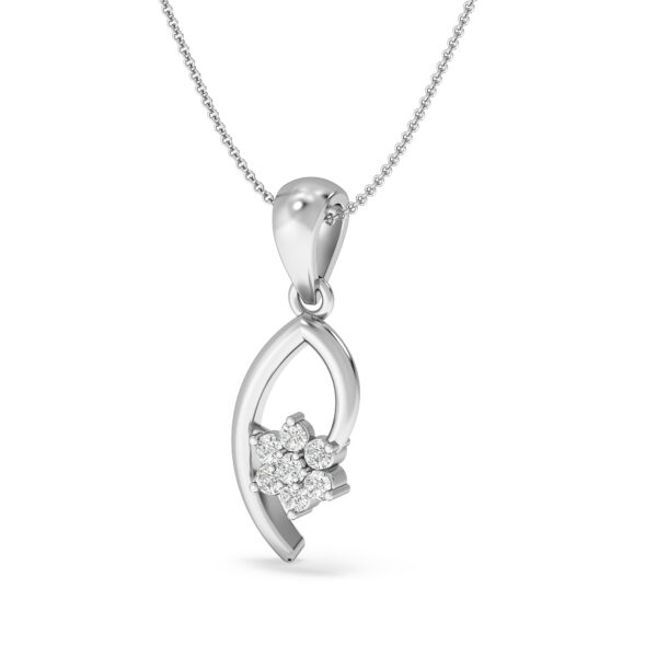 Floral Diamond Gold Pendant For Pendant