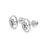 Petal Shine Rose Gold Earrings Diamond Studs