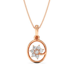 Petals Of Brilliance Captured In a Circle With Diamond