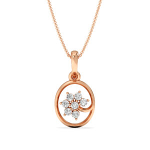 Petals Of Brilliance Captured In a Circle With Diamond