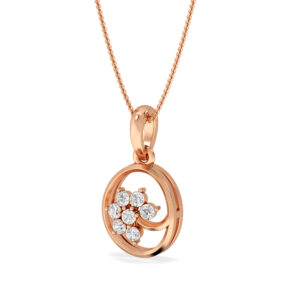 Petals Of Brilliance Captured In a Circle With Diamond