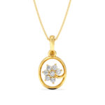 Petals Of Brilliance Captured In a Circle With Diamond