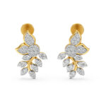 Leaf-Inspired Diamond Earrings