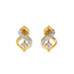 Infinity Style Diamond Stud Earrings