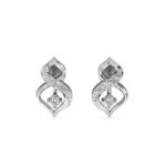 Infinity Style Diamond Stud Earrings