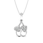 Luxury Twin Heart Pendant in Rose Gold