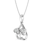 Luxury Twin Heart Pendant in Rose Gold