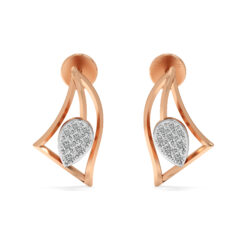 Minimal Diamond Drop Studs Earrings