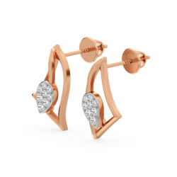 Minimal Diamond Drop Studs Earrings