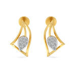 Minimal Diamond Drop Studs Earrings