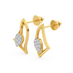 Minimal Diamond Drop Studs Earrings