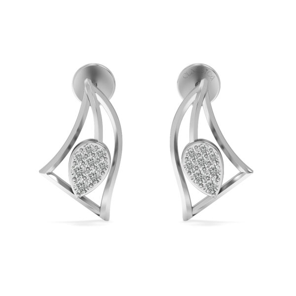 Minimal Diamond Drop Studs Earrings