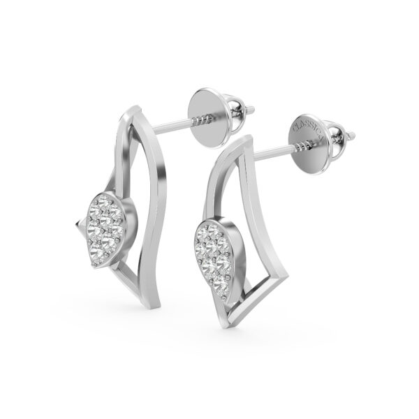 Minimal Diamond Drop Studs Earrings