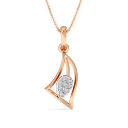 Diamond Touch Curve Diamond Pendant