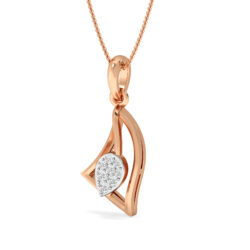 Diamond Touch Curve Diamond Pendant