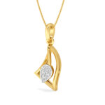 Diamond Touch Curve Diamond Pendant