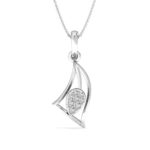 Diamond Touch Curve Diamond Pendant