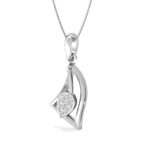 Diamond Touch Curve Diamond Pendant