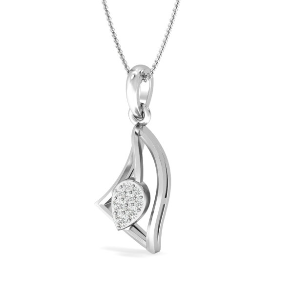Diamond Touch Curve Diamond Pendant