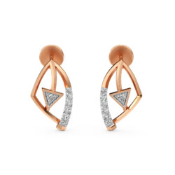 Elegant Triangle Stone Diamonds Earrings