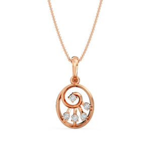 Pretty Gold Locket with Diamond Pendant
