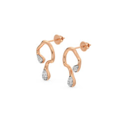 Soft Shine Gold Diamond Studs Earrings