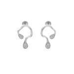 Soft Shine Gold Diamond Studs Earrings