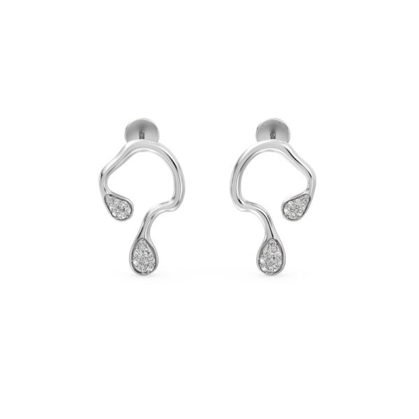 Soft Shine Gold Diamond Studs Earrings